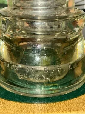 Hemingray | Accents | Vintage Clear Hemingray45 Glass Insulator Glows ...